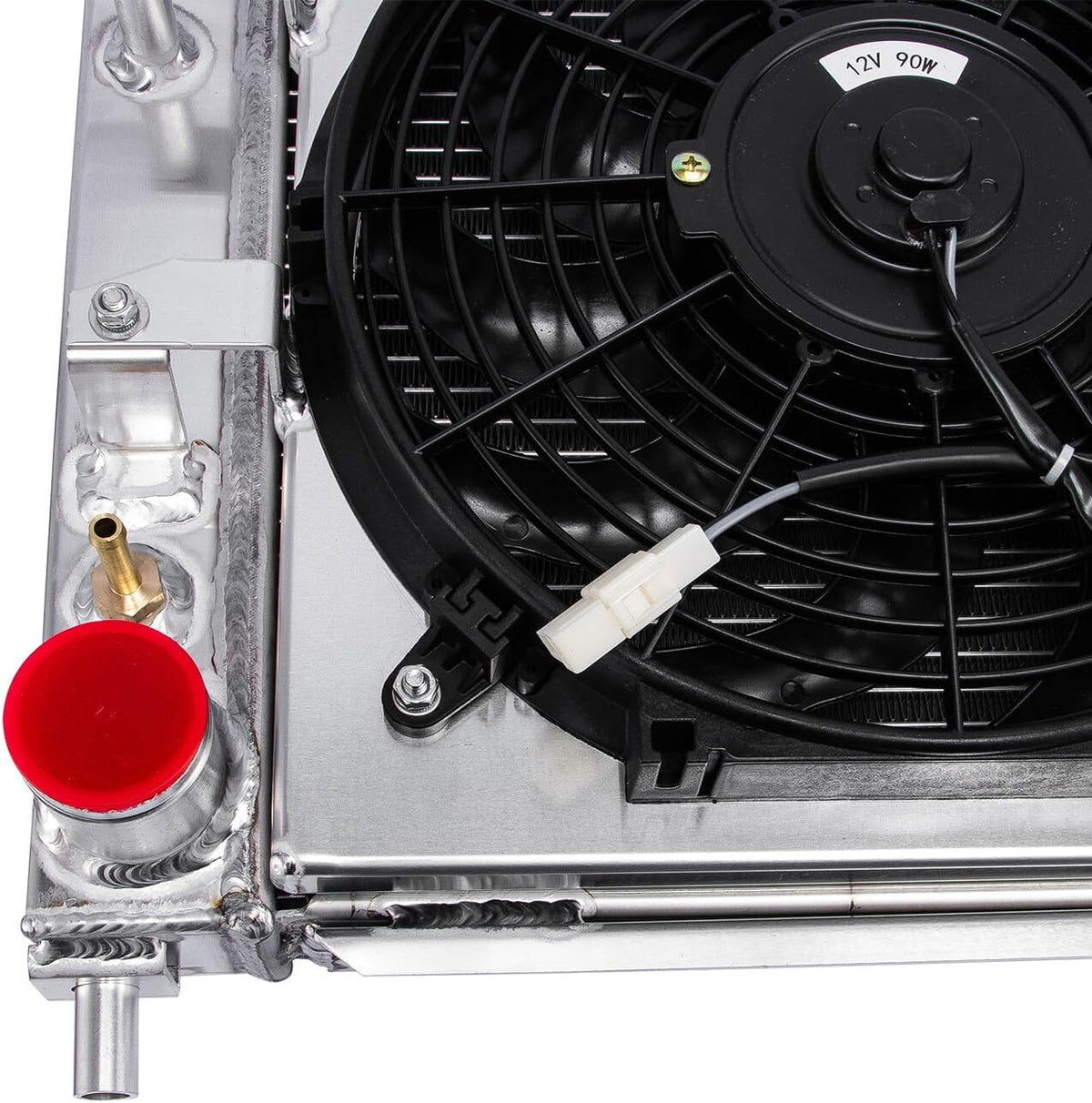 96-04 Ford Mustang 4.6L SN95 Dual Fan 4-Row HD Aluminum Radiator
