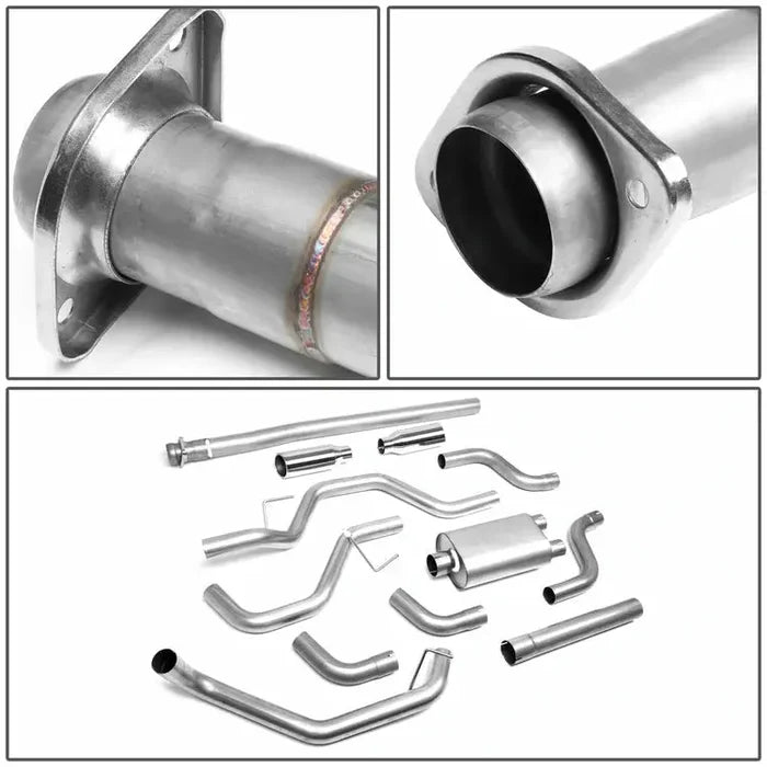 15-20 Ford F-150 2.7L/3.5L/5.0L Cat-Back Exhaust with 4" OD Tips