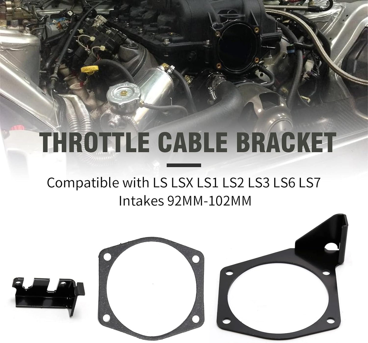 CTS-V/Camaro/Corvette 4-Bolt 92MM-102MM Throttle Cable Bracket
