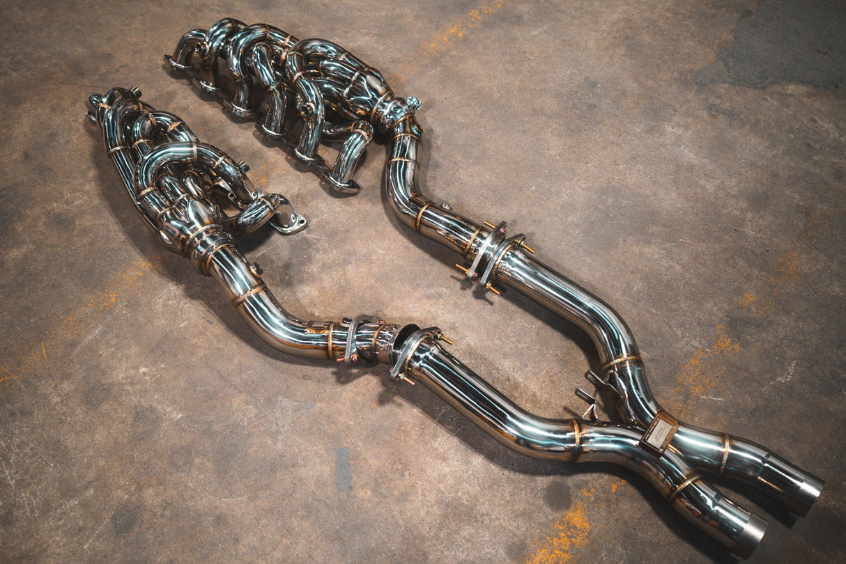 Valvetronic Designs® Ferrari 599 RACE F1 Valved Complete Exhaust System with 4" OD Tips