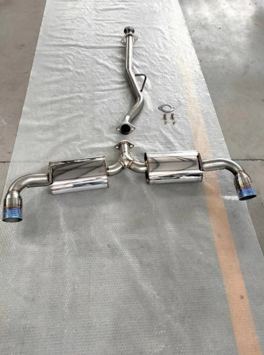 (04-08) Mazda RX-8 1.3L 304SS 2.5" Cat-Back Exhaust with 3.5" OD Burnt Tips