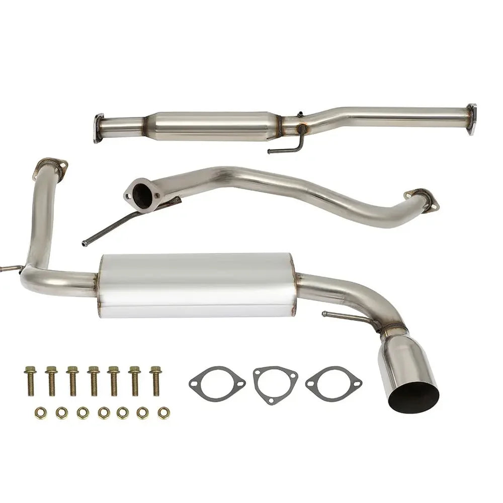 1988-1991 Honda Civic 1.5L 2.25" Cat-Back Exhaust with 4" OD Tip