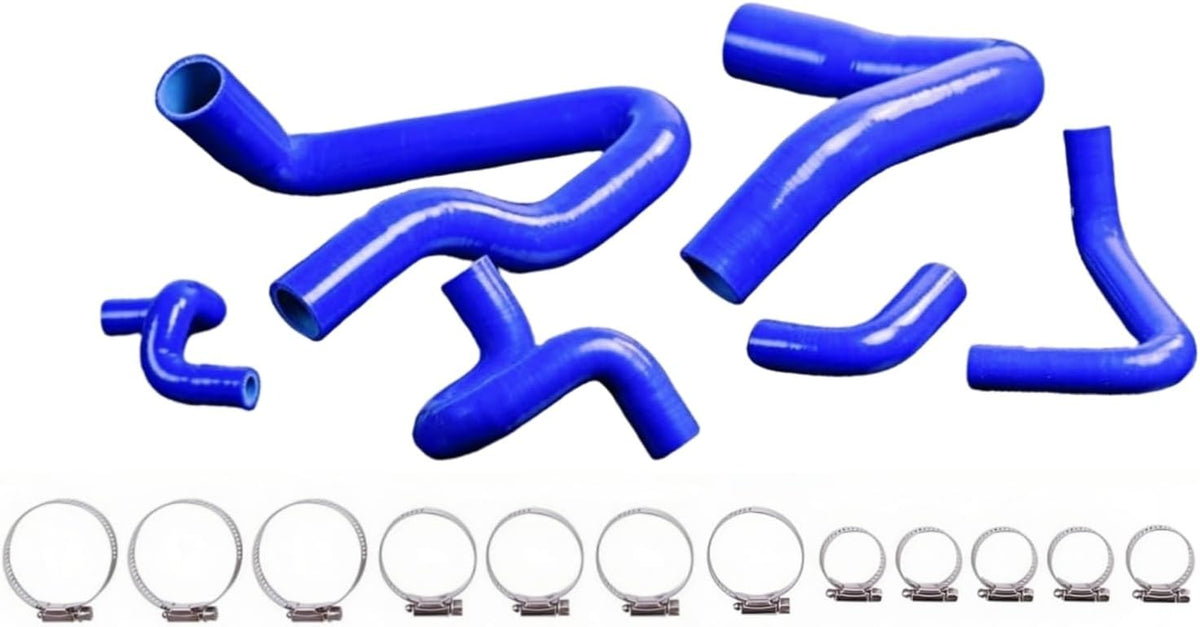 1986-1993 Ford Mustang GT 5.0L Red/Blue Silicone Radiator Hose Kit