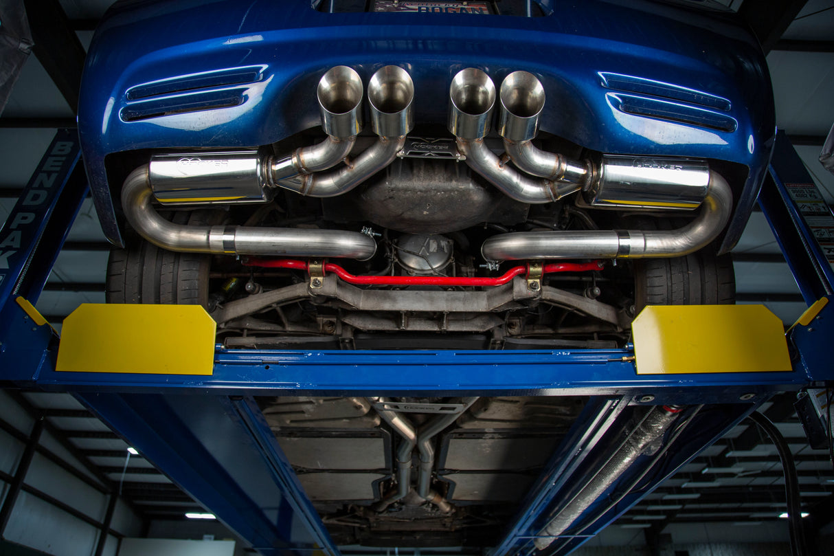 Hooker (97-04) Corvette C5 LS1 304SS 3" Axle-Back Exhaust with Mufflers