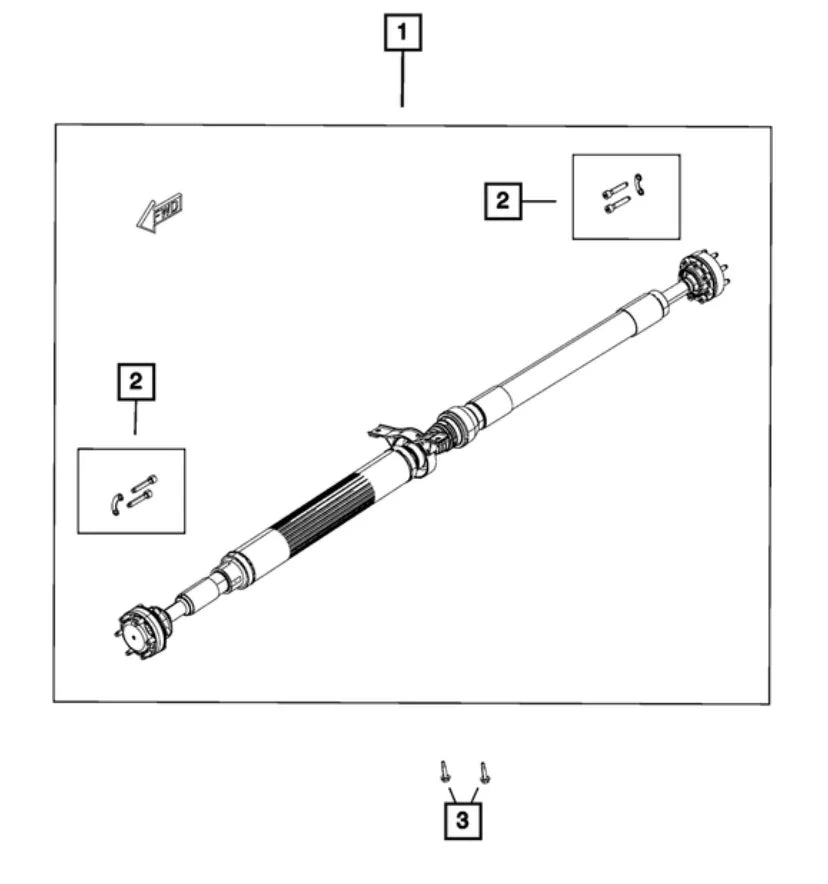 East Coast Driveline® (15-23) Dodge Charger V8 HD 1-Piece Driveshaft