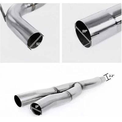 15-23 Ford Mustang 2.3L EcoBoost 3" Cat-Back Exhaust with N1 4" OD Tips