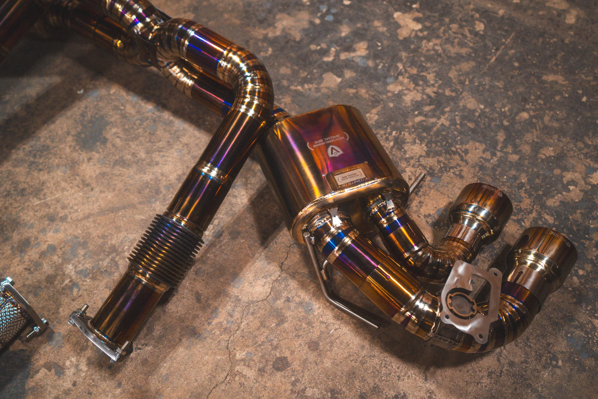 Valvetronic Designs® Corvette C8 Titanium Valved Sport Cat-Back Exhaust with 4" OD Tips
