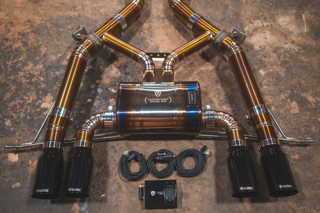 Valvetronic Designs® BMW M3/M4 G8x Valved Axle-Back Exhaust with 4" OD Tips
