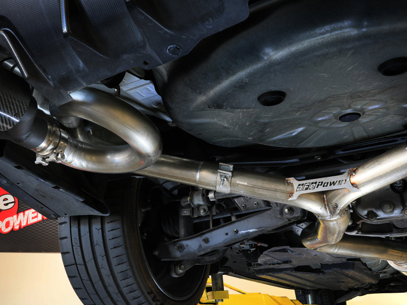 aFe Subaru WRX/STi 15-21 H4-2.0/2.5L Takeda 3in to 2-1/2in Stnlss Cat-Back Exhaust w/ Blue Flame Tip