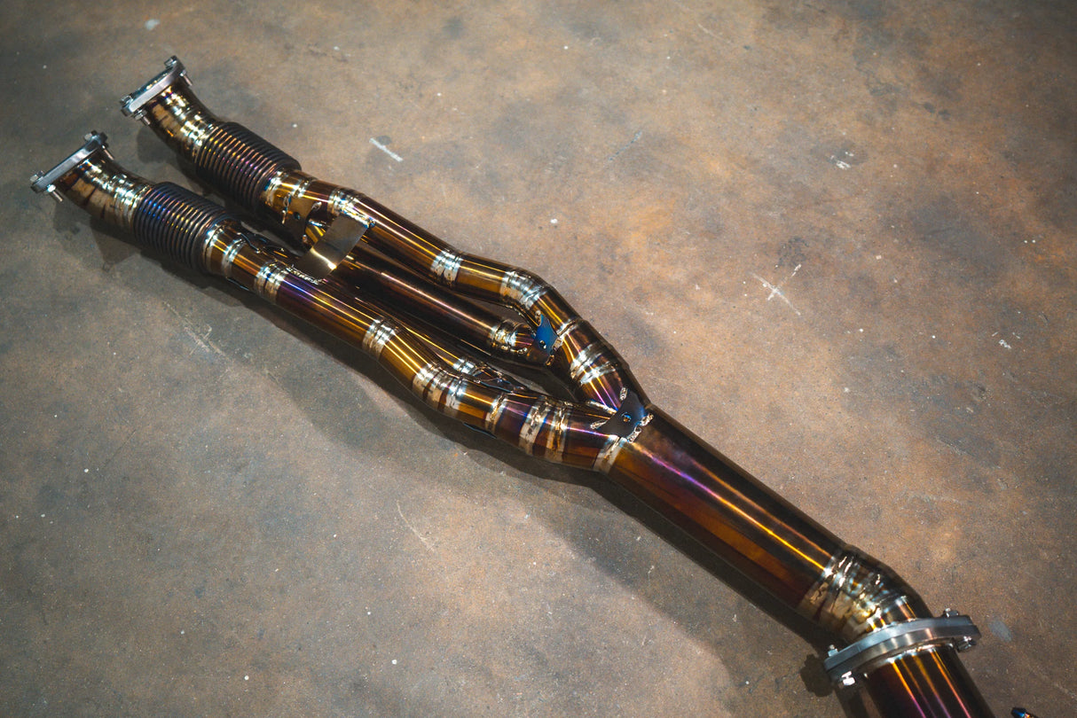 Valvetronic Designs® Nissan GT-R R35 Titanium Cat-Back Exhaust with 4" OD Tips
