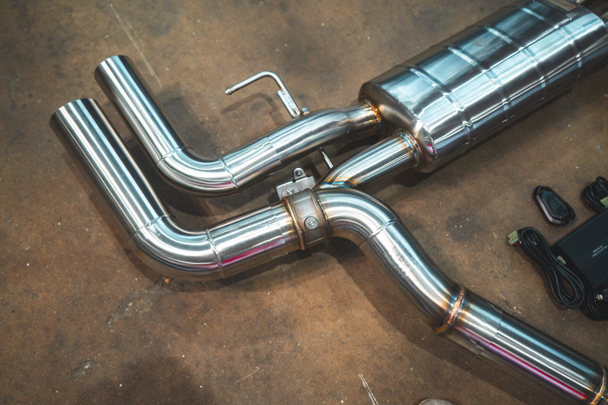 Valvetronic Designs® Alpina B8/BMW M850i G16 Valved Sport Cat-Back Exhaust with 4" OD Tips