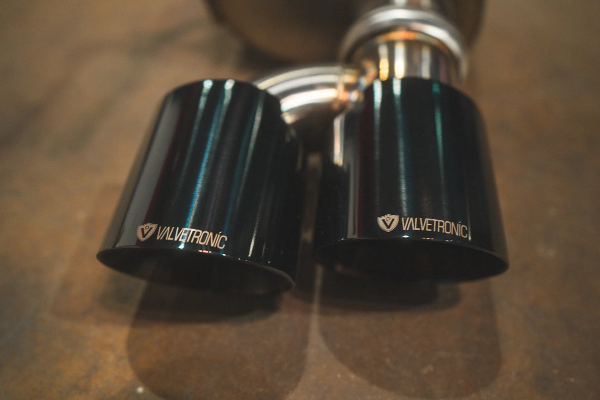 Valvetronic Designs® Ford Mustang GT S650 Valved Sport Cat-Back Exhaust with 4" OD Tips