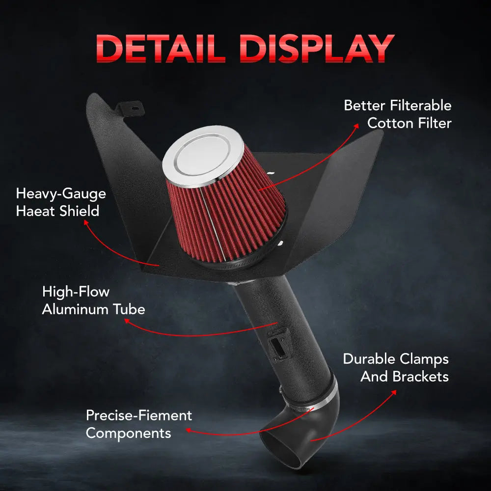 (12-15) Chevrolet Camaro V6 Cold Air Intake with Dry Filter