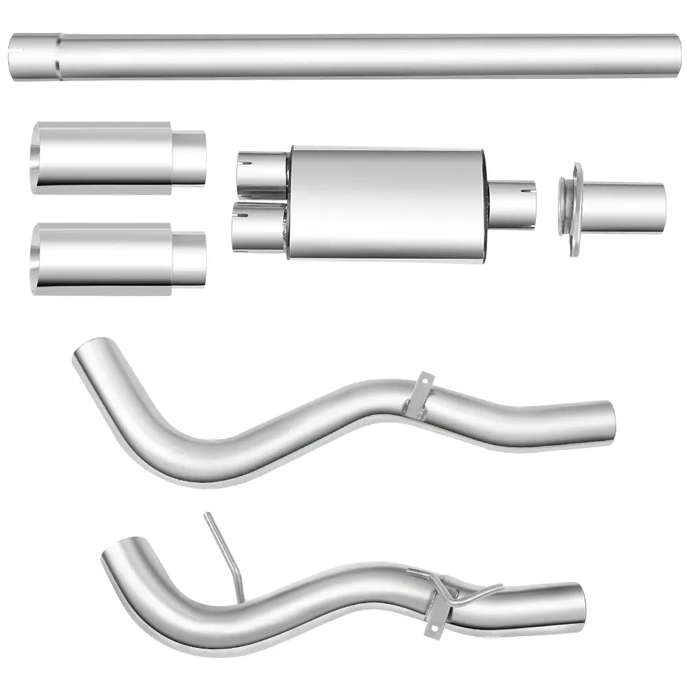 15-20 Ford F-150 2.7L/3.5L/5.0L Cat-Back Exhaust with 4" OD Tips