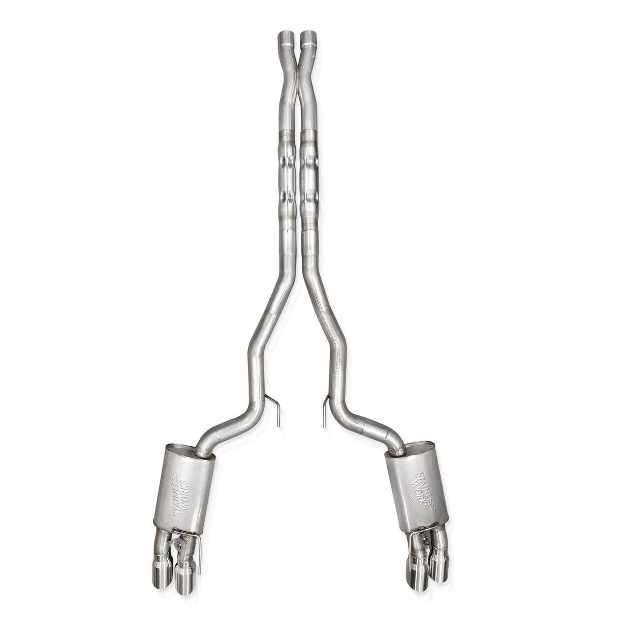 Stainless Works® (24-25) Mustang GT 304SS 3" Cat-Back Exhaust with Quad 4" OD Tips