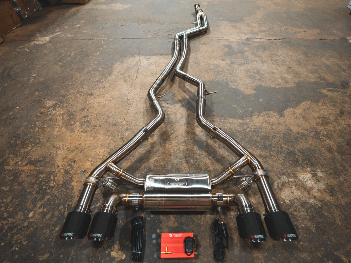 Valvetronic Designs® (16-18) BMW F87 M2 Valved Sport Cat-Back Exhaust with 4" OD Tips