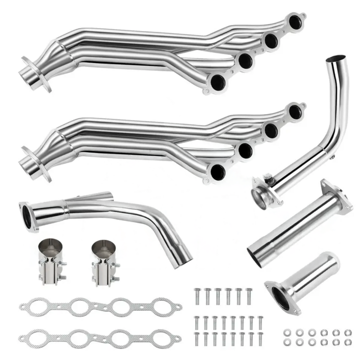 (07-14) GM SUV/Truck V8 304SS 1-7/8" Long Tube Headers with Catless Y-Pipe