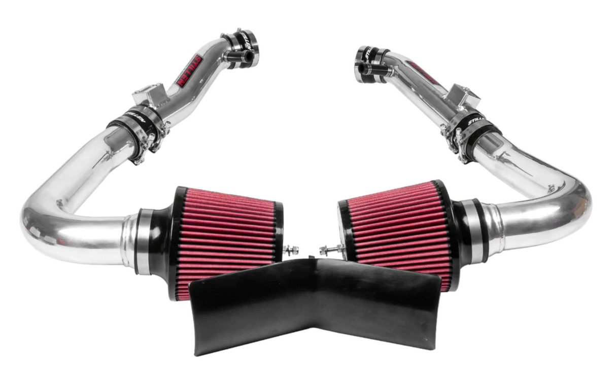 Stillen® (07-15) Infiniti G37/Q60 Dual Ultra Long Tube Air Intake System with Oiled Filters