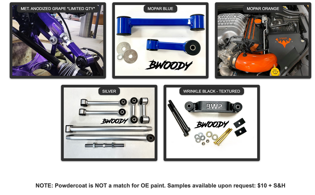 BWoody Performance® SRT Hellcat Shorter Rear Sway Bar Links 10 Second