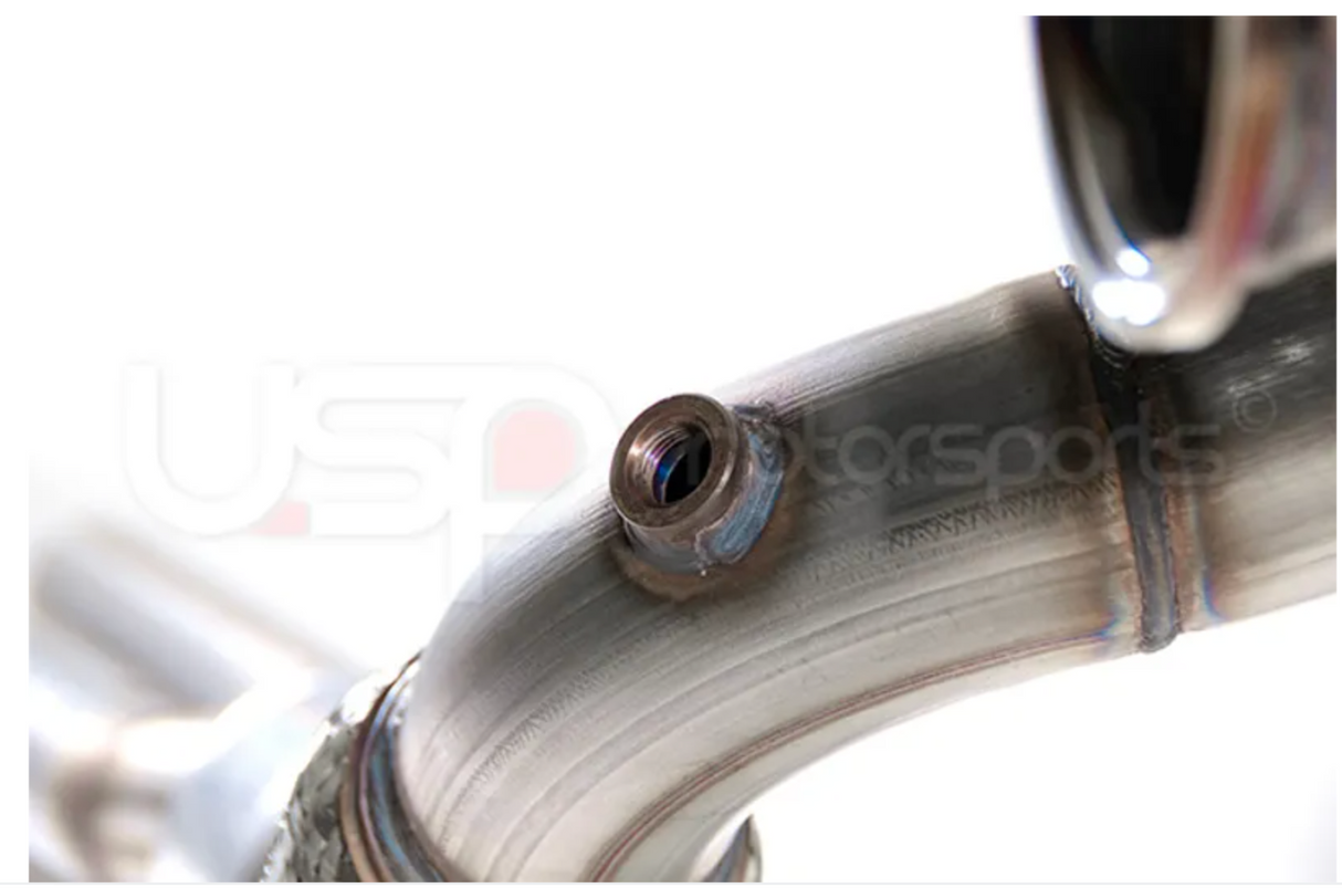 USP MotorSports® (17-22) Audi TT RS/RS3 2.5L 304SS 3" 200-Cell Catted Down Pipe