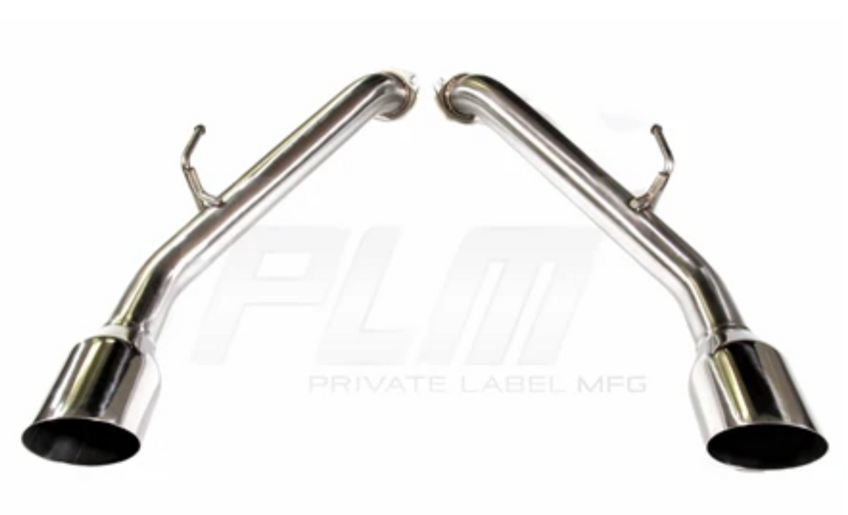 PLM® Infiniti Q50 V6 2.5" Axle-Back Exhaust with Muffler Delete/4.5" OD Tips