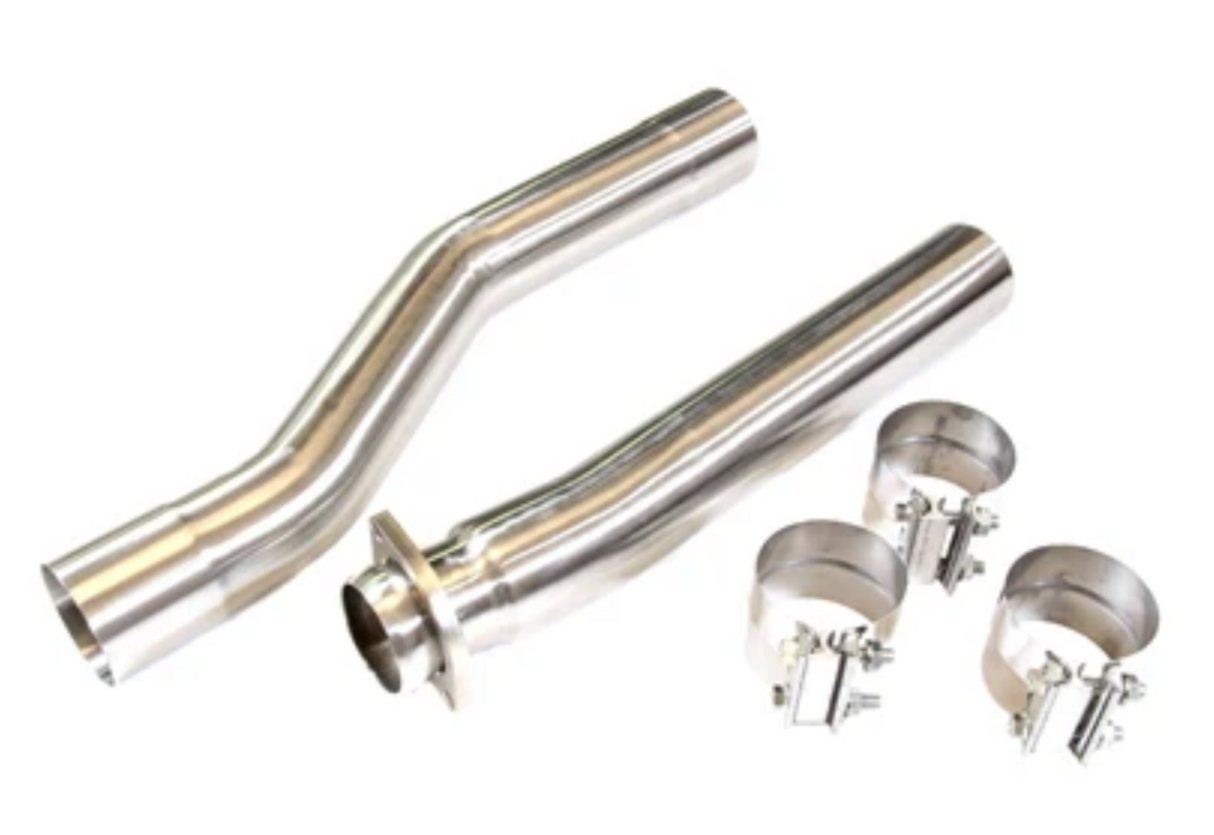 PLM® (03-07) Ford F-250/F-350 6.0L Power Stroke Exhaust Muffler Delete Pipes