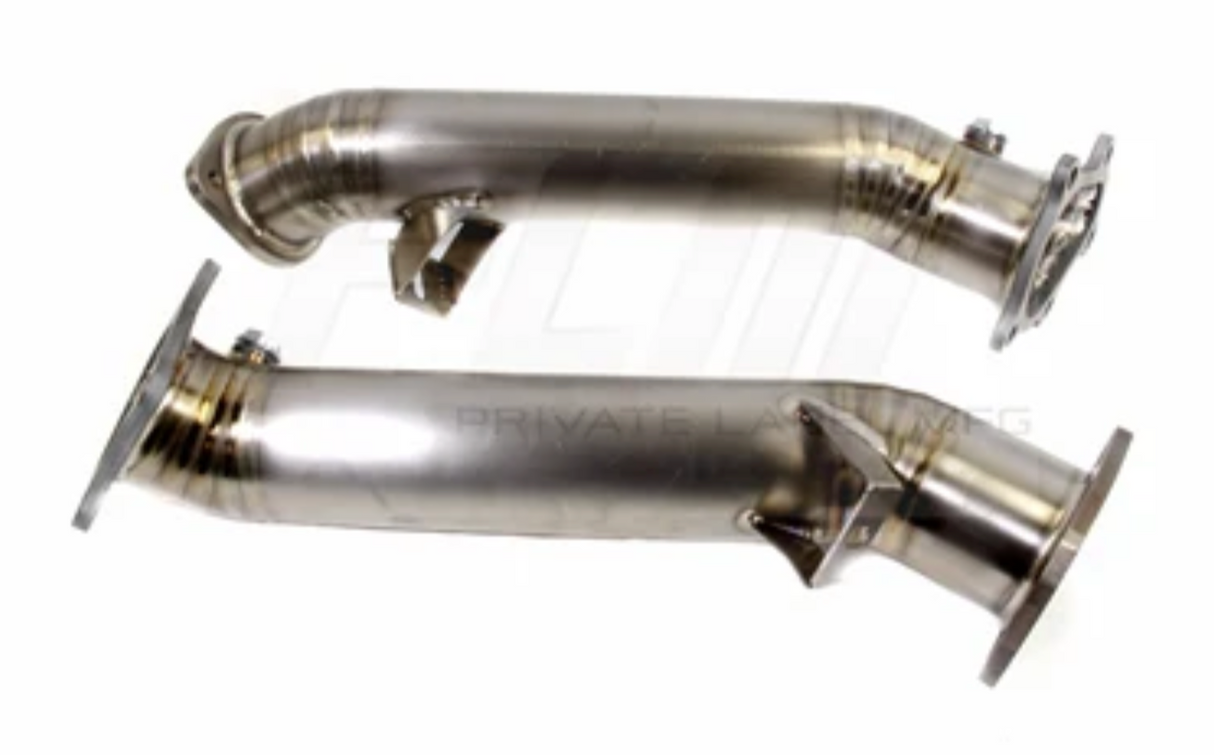 PLM® (09-24) Nissan GT-R R35 Dual 3" Titanium Catless Down Pipe Set