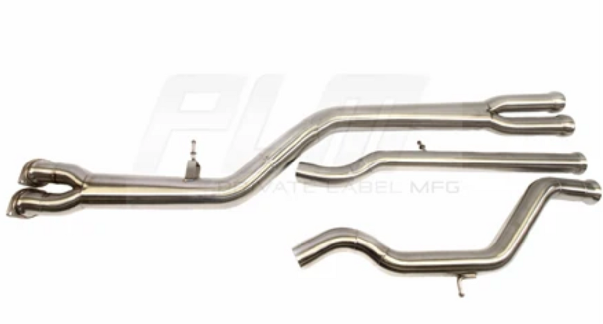 PLM® (14-20) BMW M3/M4 F80/F82 304SS 3" Catless Mid-Pipes