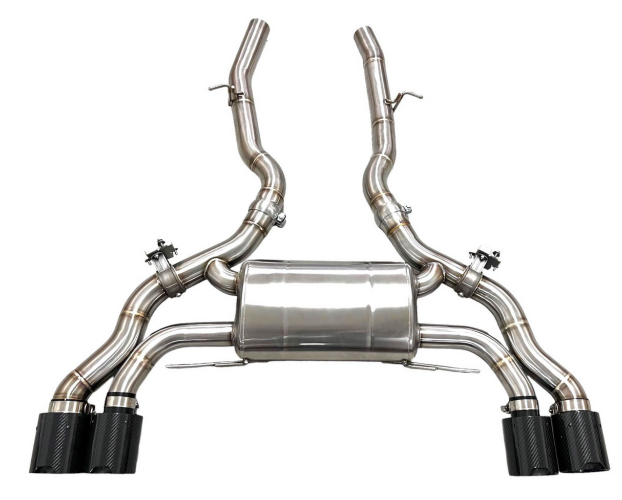 Mastery of Art & Design (19-25) BMW X3M/X4M S58B30 304SS 3" Axle-Back Exhaust with 4.5" OD Tips