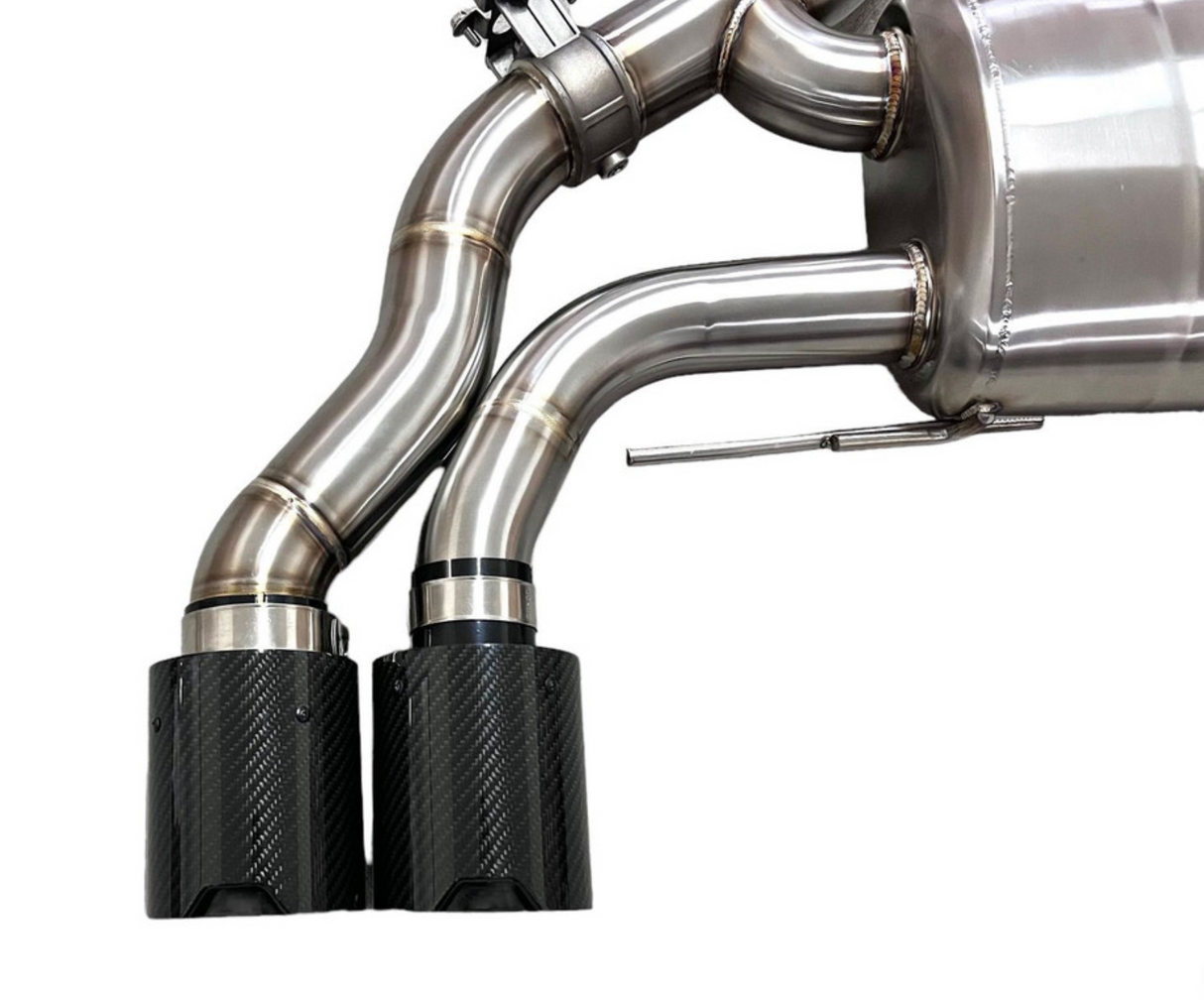 Mastery of Art & Design (19-25) BMW X3M/X4M S58B30 304SS 3" Axle-Back Exhaust with 4.5" OD Tips