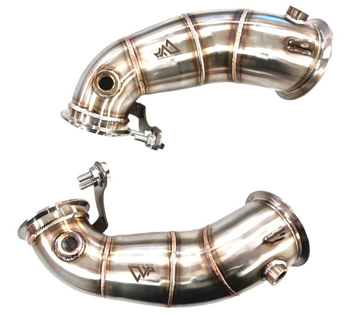 Mastery of Art & Design BMW M5 F90/M8 F92 304SS 5" 'FATBOY Catless Downpipes