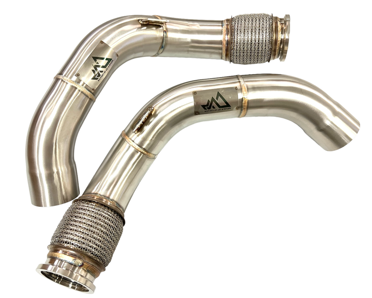 Mastery of Art & Design BMW M5 F90/M8 F92 304SS 3" Secondary Catless Downpipes