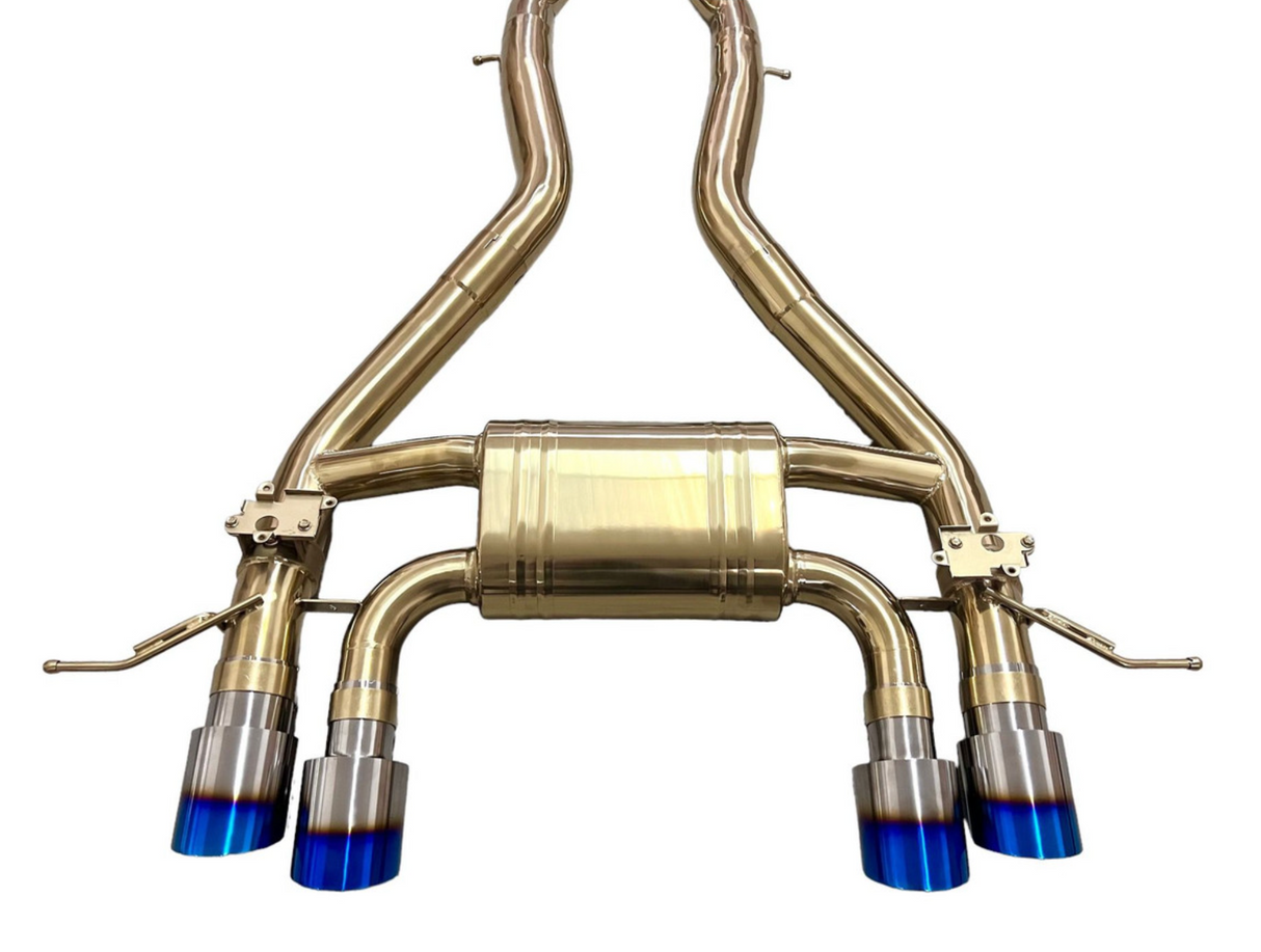 Mastery of Art & Design (20-25) BMW M3 G80/M4 G82 Titanium Axle-Back Exhaust with 4" OD Tips