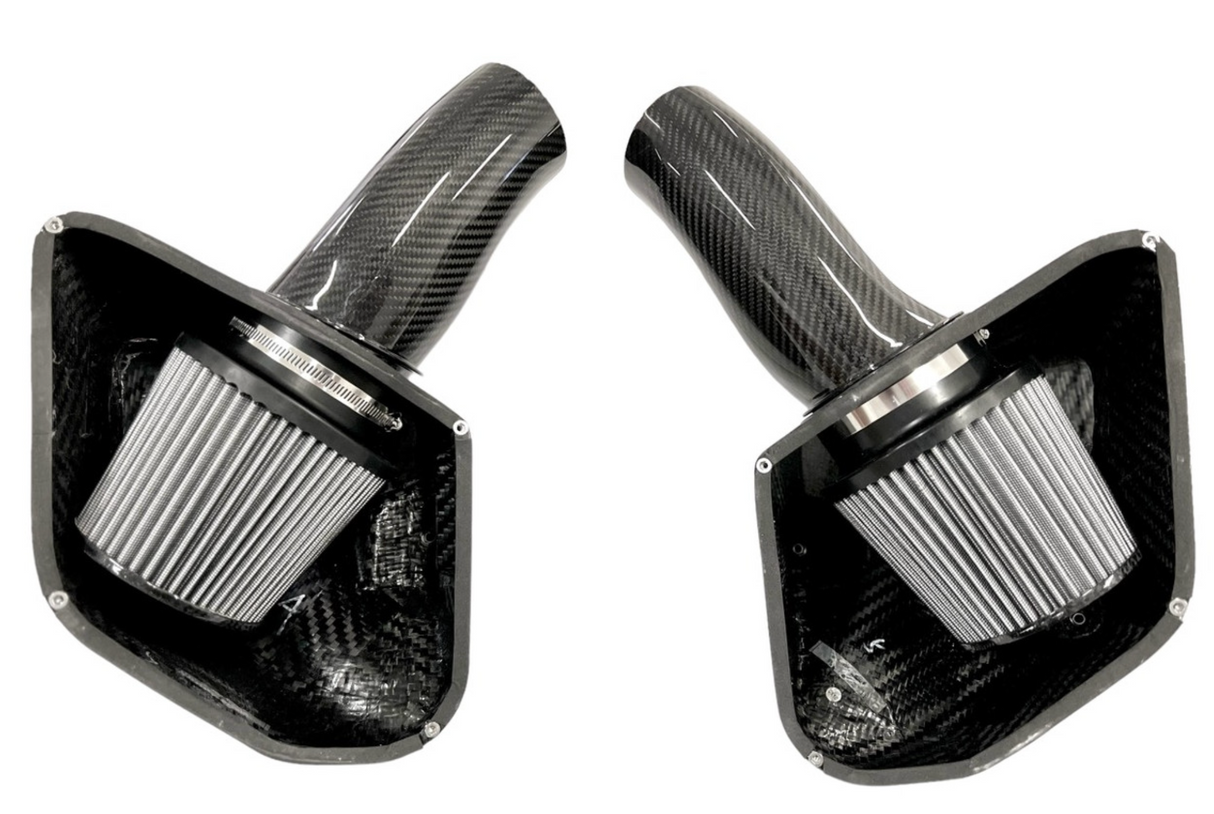 Mastery of Art & Design BMW M5 F90 Dual Carbon Fiber Cold Air Intake System with Oiled Filters
