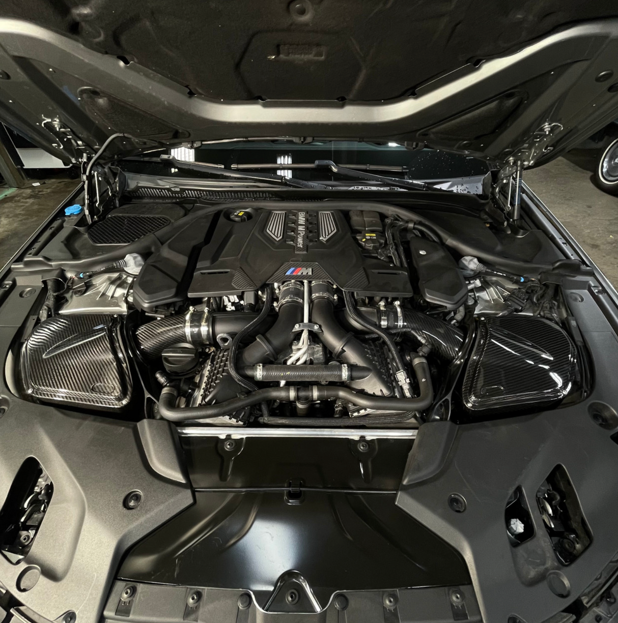 Mastery of Art & Design BMW M5 F90 Dual Carbon Fiber Cold Air Intake System with Oiled Filters