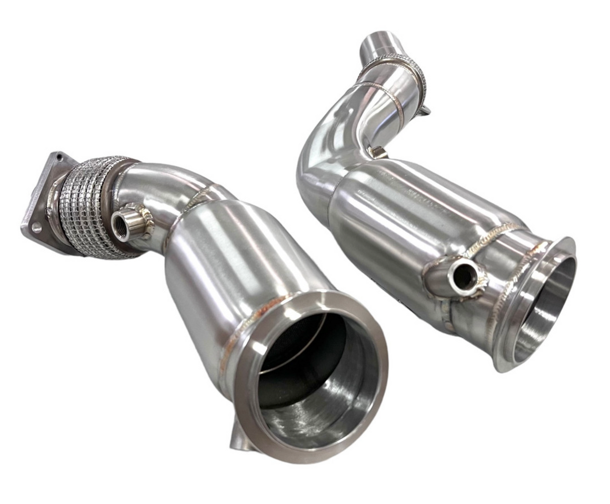 Mastery of Art & Design BMW M2C/M3/M4 S55B30 Catted Downpipes with Flex Section