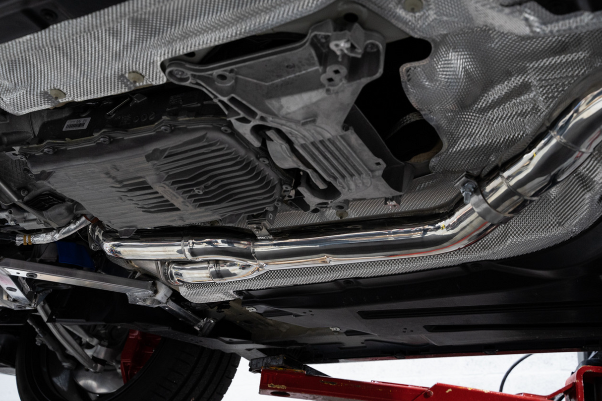 Mastery of Art & Design BMW M2C/M3/M4 S58B30 Single Catless Mid-Pipe with Brace