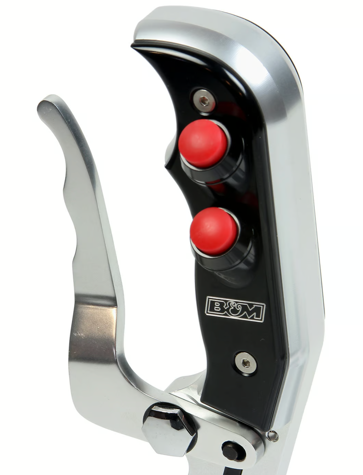 B&M® #81104 2/3/4-Speed Automatic Gated Shifter with Dual Button Magnum Grip Pro Stick