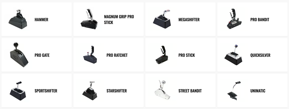 B&M® #81120 GM 2/3/4-Speed Automatic Stealth Pro Ratchet Shifter with Magnum Grip