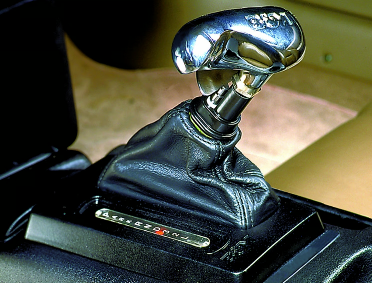 B&M® #81002 (87-93) Ford Mustang C4 Automatic Ratchet Shifter with Hammer Console
