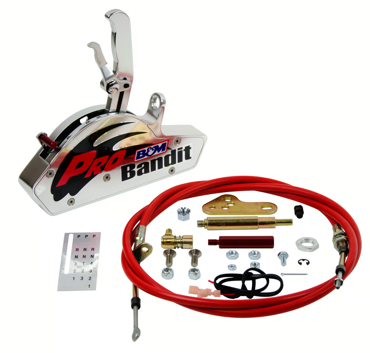 B&M® #80793 GM 2/3/4-Speed Automatic Gated Shifter with Pro Bandit Handle
