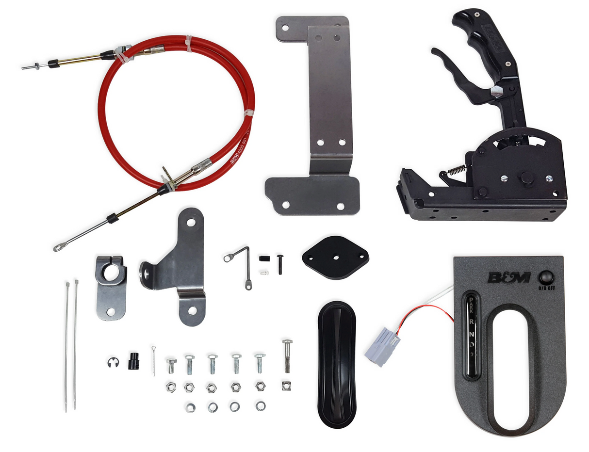 B&M® #81177 (07-10) Jeep Wrangler JK Automatic Shifter with Magnum Pro Grip Console