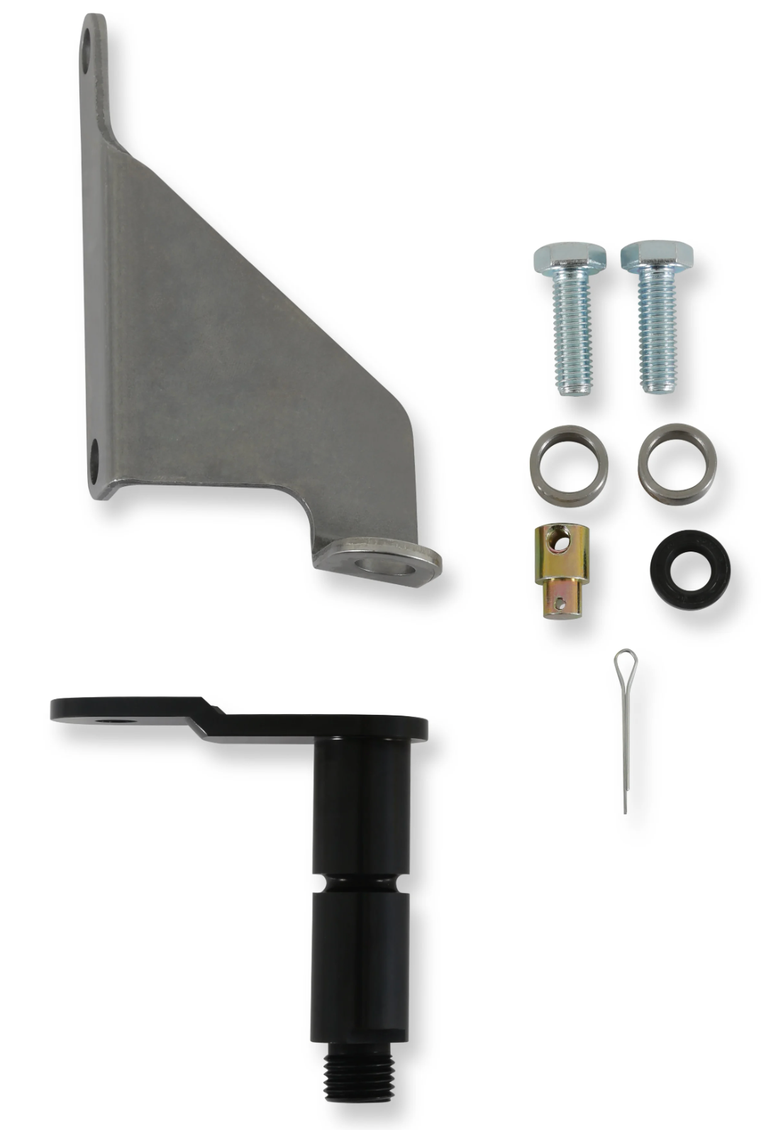 B&M® #40509 Ford AOD Cable Bracket & Shift Lever Kit for B&M 3-Speed Rear-Exit Cable Shifters