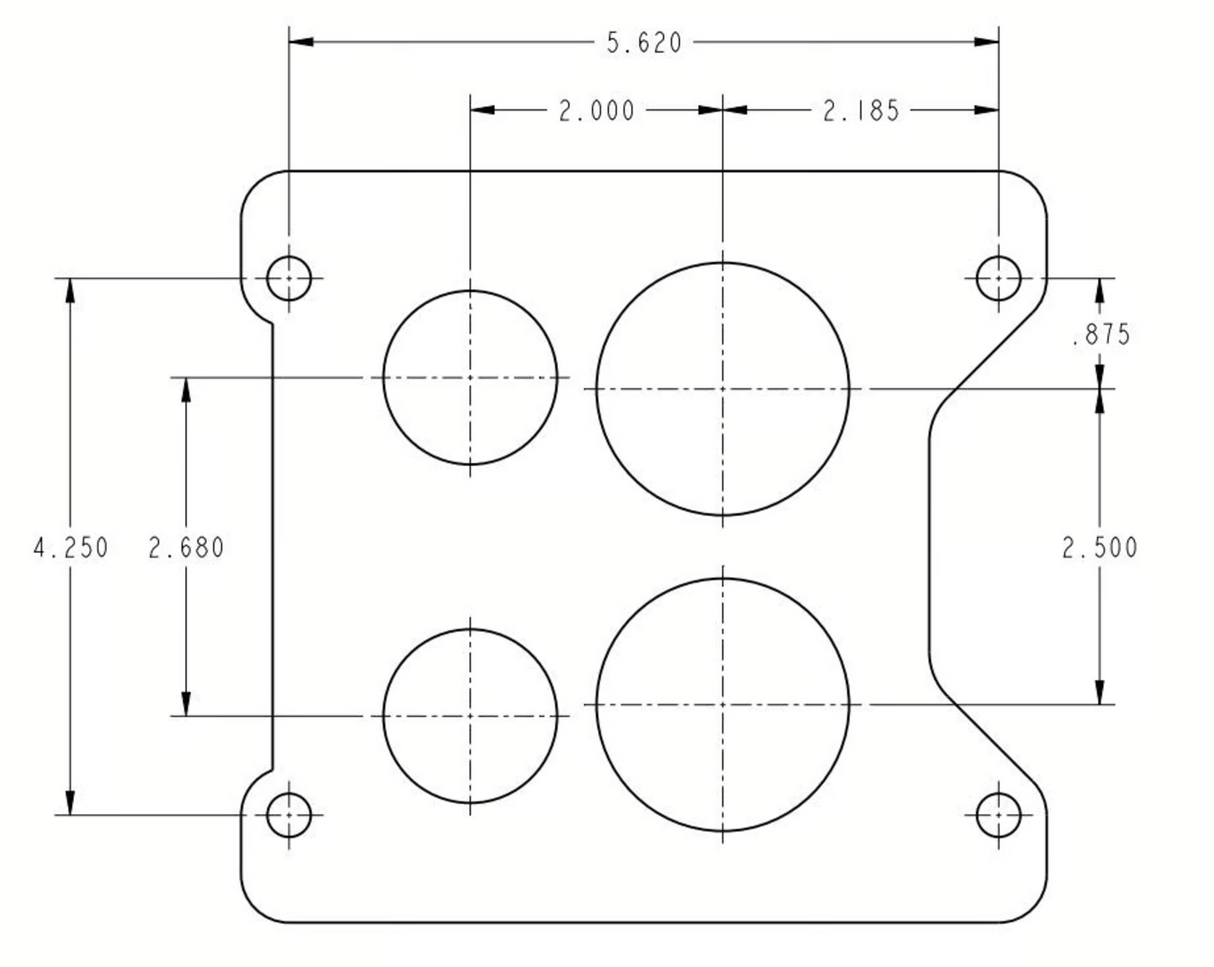 Holley® #0-80555S Aluminum Spread-Bore Carburetor (650 CFM-4175)
