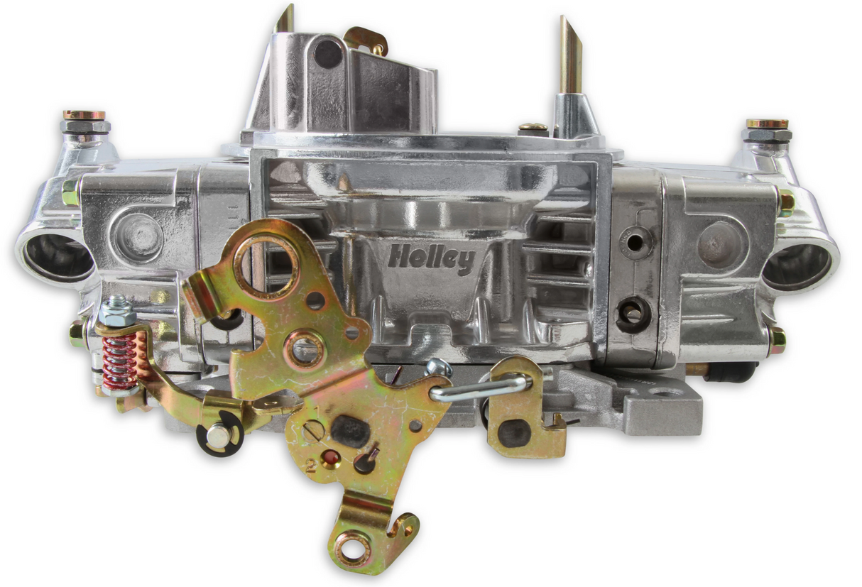 Holley® #0-4779S Double Pumper 4-Barrell Carburetor (750 CFM - 4150 - Mechanical Secondaries - Shiny - Gasoline)
