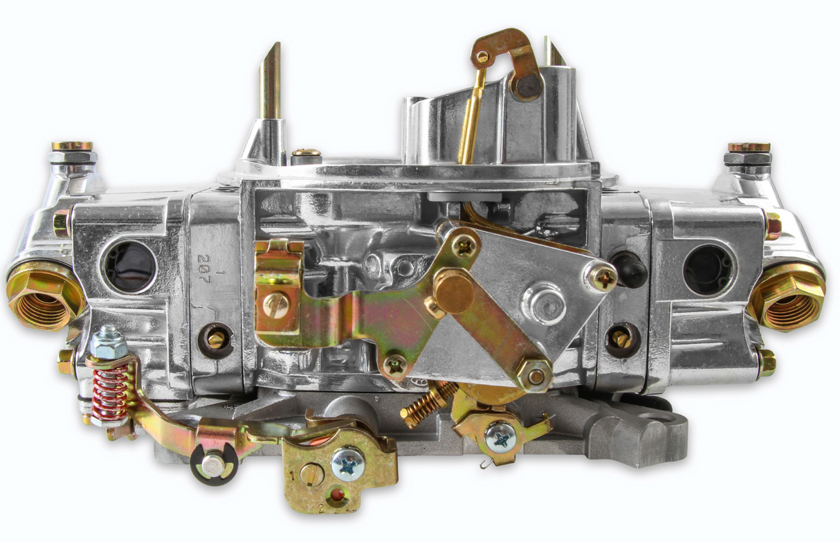 Holley® #0-4779S Double Pumper 4-Barrell Carburetor (750 CFM - 4150 - Mechanical Secondaries - Shiny - Gasoline)