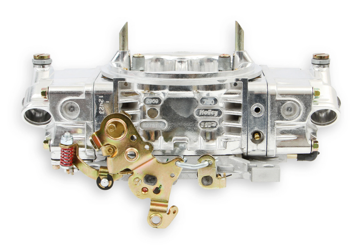 Holley® #0-82751 Street HP 4-Barrell Carburetor (750 CFM - 4150 - Mechanical Secondaries - Shiny - Gasoline)