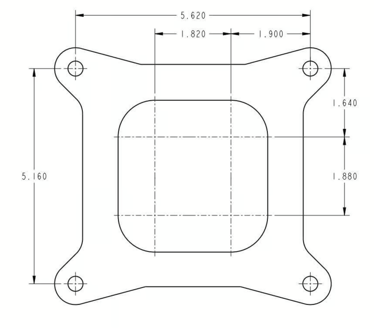 Holley® #0-1850C Classic 4-Barrell Carburetor (600 CFM - 4160 - Vacuum Secondaries - Gold Dichromate - Gasoline)