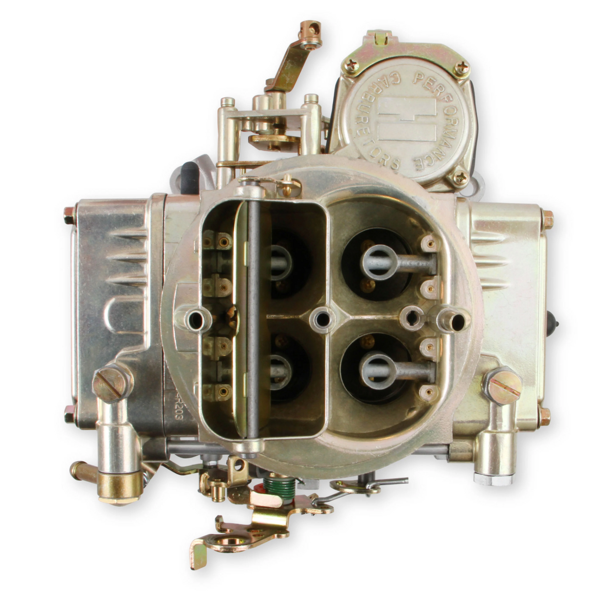 Holley® #0-1850C Classic 4-Barrell Carburetor (600 CFM - 4160 - Vacuum Secondaries - Gold Dichromate - Gasoline)