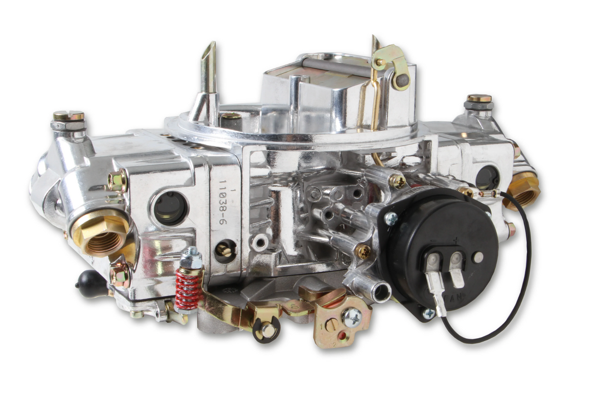 Holley® #0-4777SAE Aluminum Double Pump 4-Barrell Carburetor (650 CFM-4150-Mechanical Secondaries-Shiny-Gasoline)